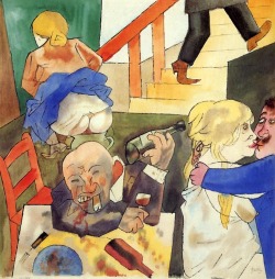 Ymutate:  George Grosz, “Ausschweifung, Berlin Night Club,” Date Unknown, Found