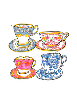 chippedteacups:  Teacups by louisestockton