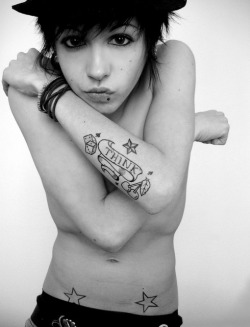 missdontcare-x:  I love her tattoos. 