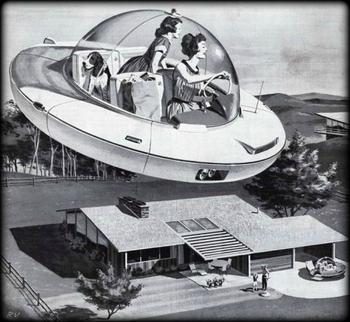 Future Flying Carpet 1959Detail from advert by Americas Independent Electric Light and Power Compani