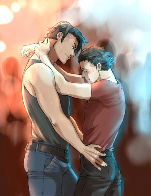 quipquipquip: kaciart: Wanted to draw dancing and Dick and Tim seemed like the way to go~ Uncover wo