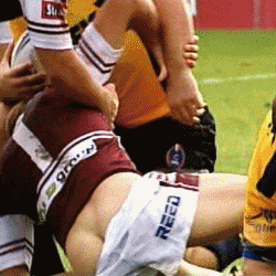  Brett Stewart’s shorts pulled off. LOVE RUGBY ASSES 