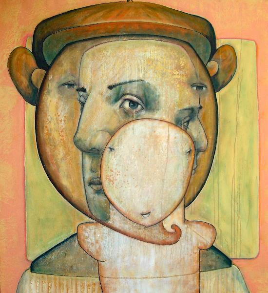 oldroze:  PATRICK PALMER  «Being One»oil on canvas,48” x 46”, September 2007.Collection