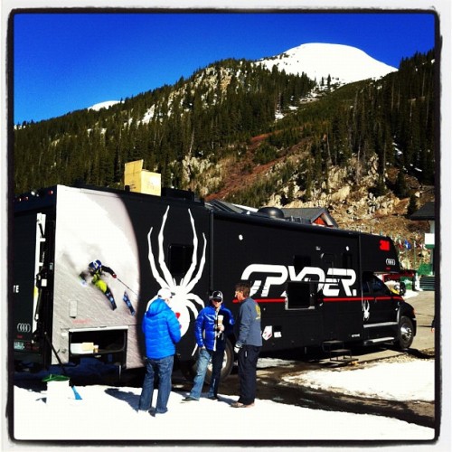 Enjoying the final throws of #Winter at @Arapahoe_Basin today. Sun’s out, Land Yacht’s out! (Taken with instagram)