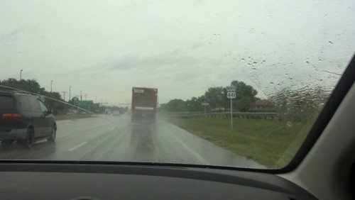 Rainy Florida drive out to Lauren’s to hang out post-wedding. #westboca