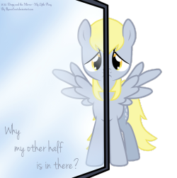 fanmlp:  Derpy and the Mirror by ~RavenEvert