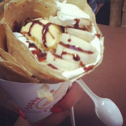 @kkiieevviinn &rsquo;s crepe mm #banana #crepe (Taken with instagram)