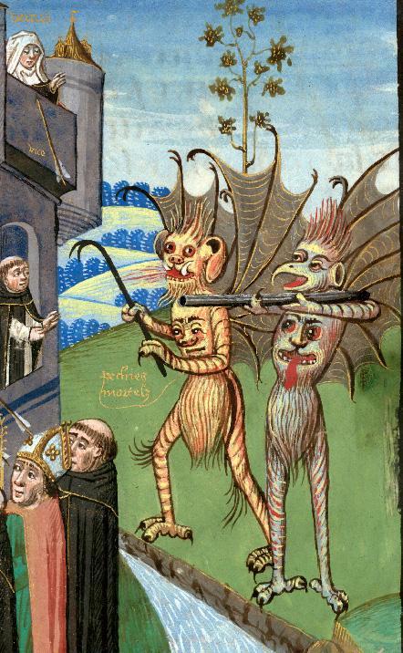 demonagerie:  Valenciennes - BM - ms. 0244 f. 027. Alphonsus de Spina, La Forteresse