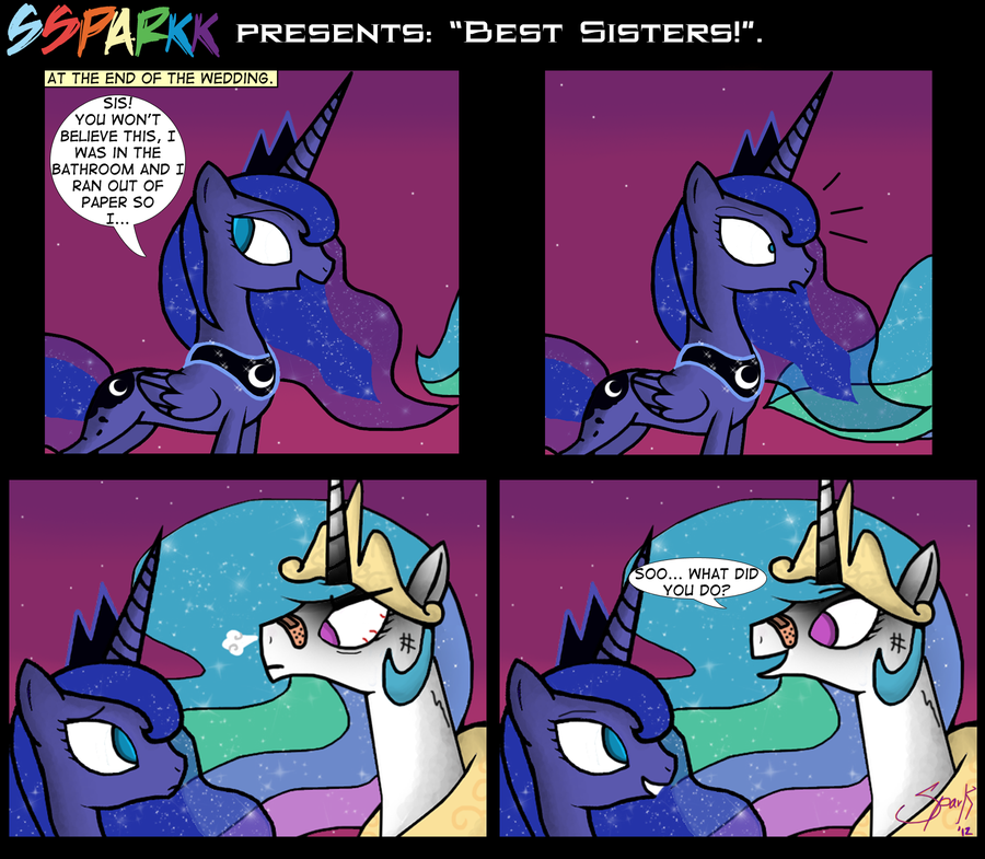 royalcanterlotvoice:  .Comic: Best Sisters. by *ZToonLinkZ 