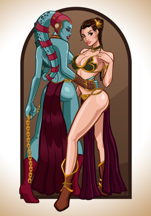 Porn Pics wholockian-fettish:  Slave Leia and Aayla