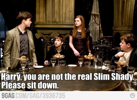 9gag:  Harry, you are not the real Slim Shady. Please sit down. 