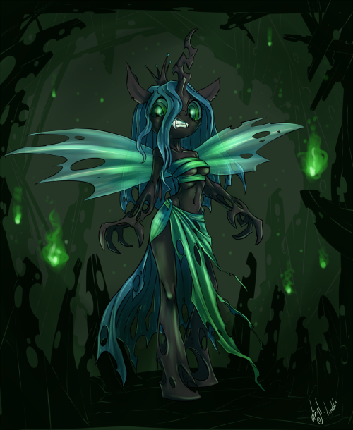 fanmlp:  Queen Chrysalis by *atryl