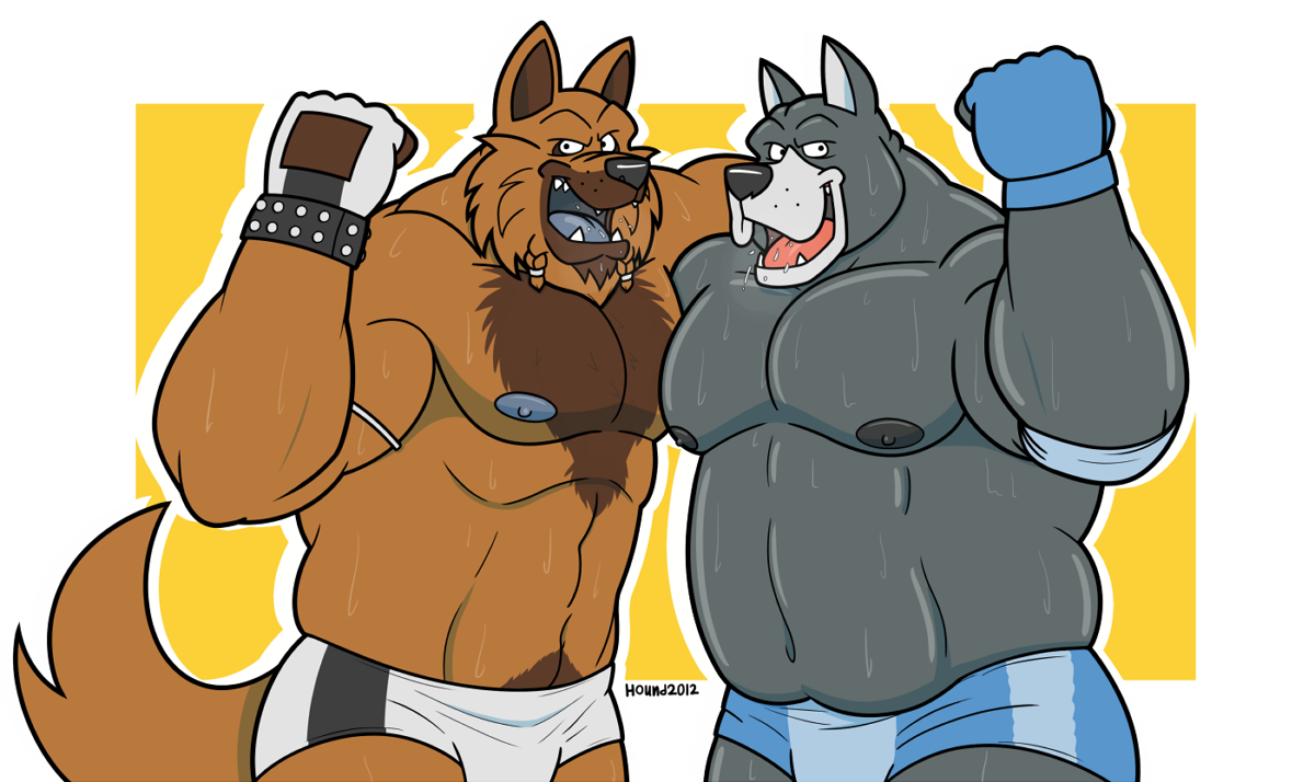 pandragonwolf:  Mess you up! - by HoundGrey 