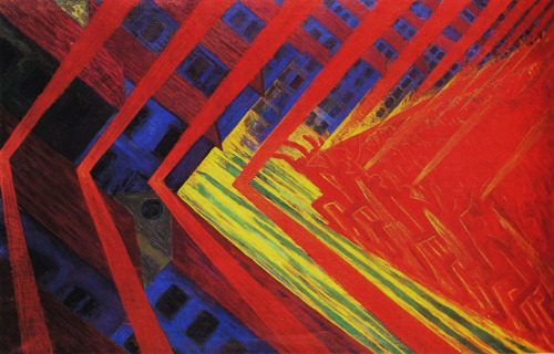 The Uprising, by Luigi Russolo, Gemeentemuseum, The Hague.