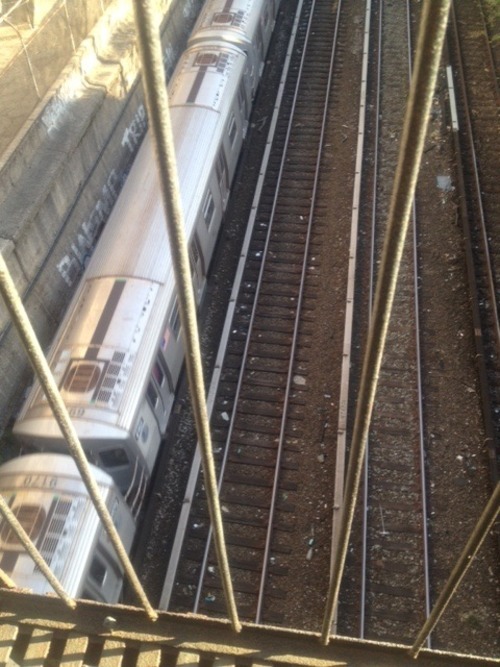 nyseen: A Subway Runs Through It View from the fire escape of my new office @ CAMBA in Bklyn. B &