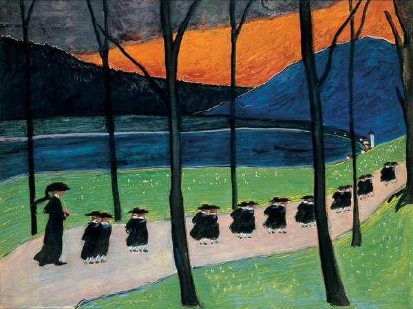 veareflejos:  Autumn, painted in 1907 by Marianne von Werefkin, a Russian expressionist