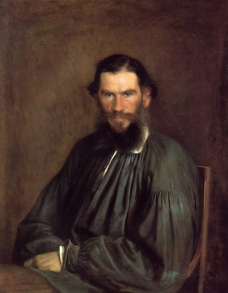 oldroze:  russian artist Ivan Kramskoy (1837-1887),  “Portrait of Lev Tolstoy”,