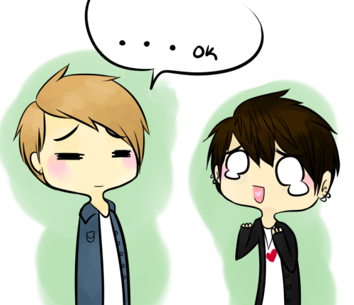 mandersyoo:  silverpanic:  Most likely how Tao lives his life  This is adorable!  Leader being a sugar daddy :p mhhmm 
