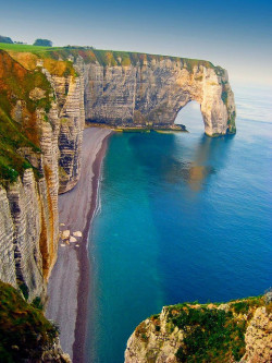 bluepueblo:  Sea Cliffs, Etretat, France