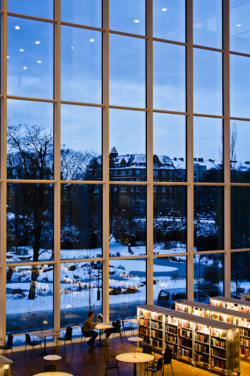 ninny-hammer:  workspaces:  Malmö Public Library, Sweden | architect: Henning Larsen  