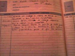      “Alumna consume dulce de palito de modo grosero y obsceno. Se le solicita guardarlo, pero afirma estar preparándose para el fin de semana”   que miedo .-.    