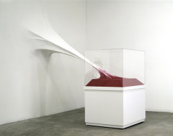 cosascool:  The Anti-Precious Moment by John von Bergen  275 x 120 x 245 cm (108” x 47” x 96”)MDF, polymer-gypsum, plexiglas, flocking, wall paint2001Installation at Silverstein Gallery, New York 