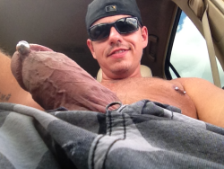 Hairyexhibitionist:  Me Whipping It Out In The Car!! 