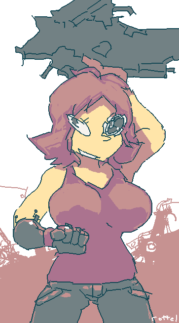 charathon:  By Rottel ~2/22/2012 Charathon Round 3 - Fiz’s Pompeii  she loves being strong!!