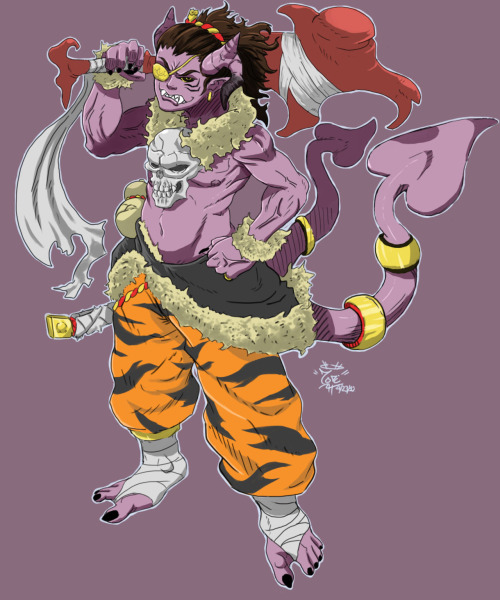 Yo, Oni/demon lord meme~I’m the shorty that will bust some skulls, losers!~ Yea~, I come fashionable late~ OuO