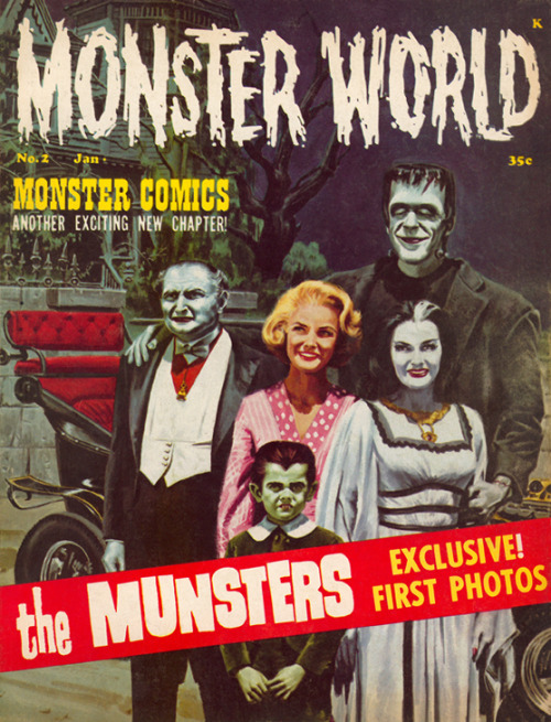 &ldquo;The Munsters&rdquo; Portada de Monster World #2, 1950´s