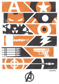 hey-hero:  Avengers Assemble on society6