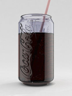 enterase:  Coke Can Glass. Very cool. #coke 