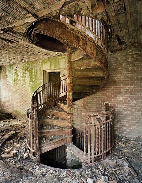 Rustic old spiral stairs. porn pictures