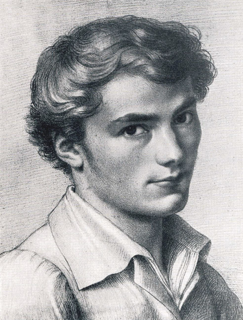 noondayreviver:Portrait of Franz Schubert aged 16, by Leopold Kupelwieser (1796-1862)