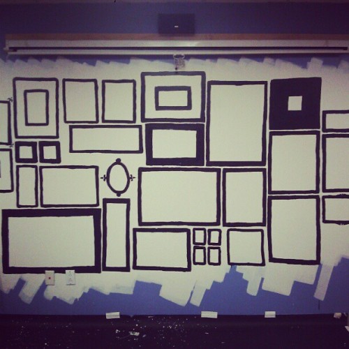 Stage 2 of Interview Backdrop Done. Onto lighting… #WIP #Art #Film (Taken with instagram)