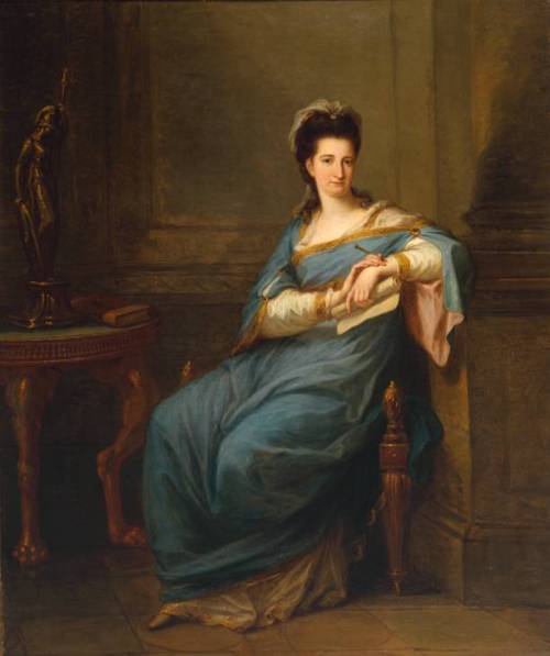 cavetocanvas:Portrait of a Lady, c. 1775. Angelica Kauffmann (1741-1807).From the Tate Collection:Th