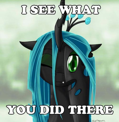 thecrazydumbass:  Queen Chrysalis is so adorable. (( God I am to obsessed with her… )) 