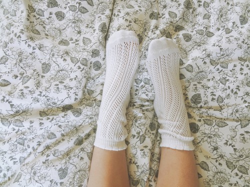 forgotten-sunsets:  iwantyourm0ustache:  Vintage Blog.  i have those socks… just