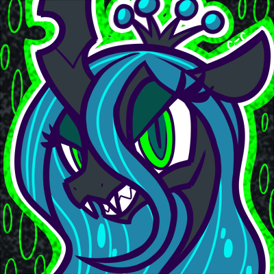 crayonchewer: Queen Chrysalis. Because I couldn’t help myself. <3 Like all my MLP icons, this one