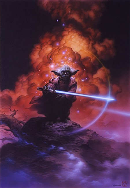 fystarwars:  Yoda - Star Wars Original Art by Tsuneo Sanda (via SandaWorld) 