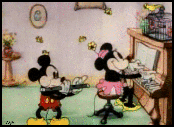  Mickey and Minnie Mouse in “The Wayward Canary” (1932) 