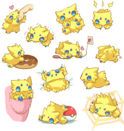 thenderson:  Joltik fan art. Some of the new pokemon are still cool looking 