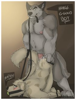 pandragonwolf:  Good boy. - by AMWULF 