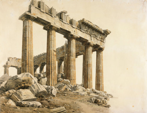 leaerostat: The South-east Corner of the Parthenon (1803), Giovanni Battista Lusieri