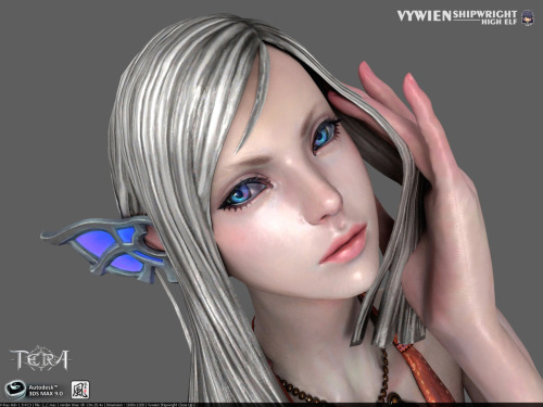 kitti-tatsumaki:  VYWIEN Shipwright, a High Elf Female from TERA. Final Product. This is an art gift