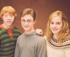 oweasley:  Harry Potter Alphabet ৸ (f) - friendship ( the golden trio ) 
