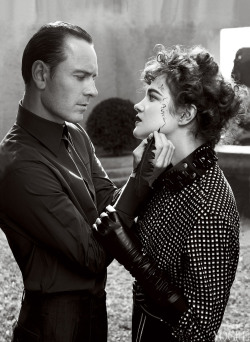  Actor Michael Fassbender and Model Natalia Vodianova Photographed by Craig McDean for the May Issue of Vogue.   Oh Michael Fassbender.