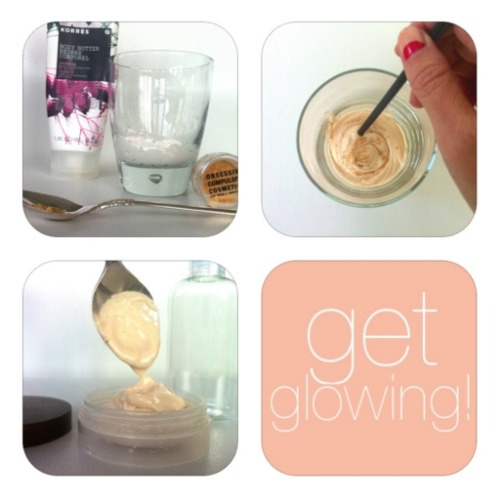 DIY Body Shimmer Lotion. Beyond easy and customizable. Photos + post by amy nadine. How-to from The 