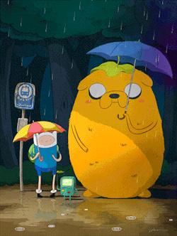 jjharrison:  A present for all my new followers (hello!) and everyone who has said such nice things about this drawing. I am just over the moon! My Neighbor Jake has gotten over 25,000 notes on Adventure Time’s art blog and I was invited to join Mondo’s