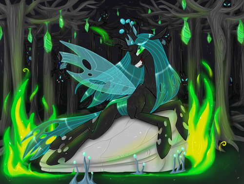 keinzantezuken: Chrysalis by ShaloneSK GODDAMIT.  Awesome Chrysalis Fanart #1,089,001 . You know… i wish i’d used a shorter tag for Chrys. Typing ‘Queen Chrysalis’ is a bit of a finger twister, moreso than most. Maybe you’ll